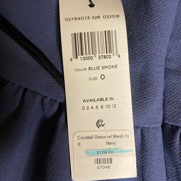 BCBGeneration Blue Smoke Cocktail Dress - Picture 6 of 7